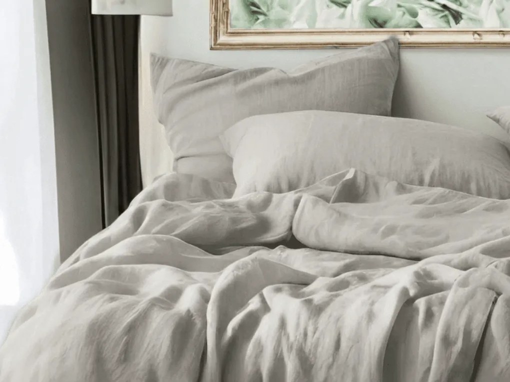 Muszlin ágyneműhuzat PURELY világosszürke Ágyneműhuzat mérete: 2 db 80 x 80 cm | 200 x 200 cm