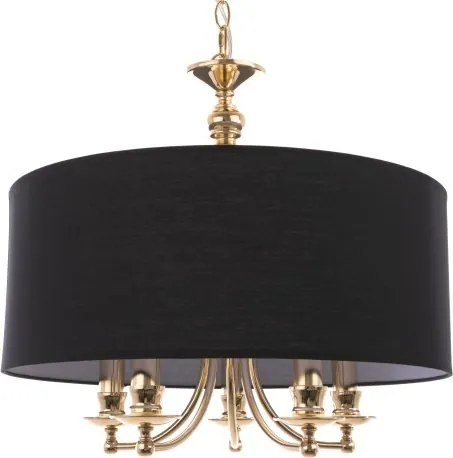 COSMOLIGHT P05896AU-BK ABU DHABI Ernyős Függesztett Lámpa Fekete, Arany E14 IP20