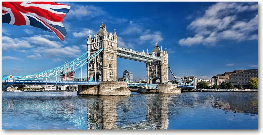 Fotó üvegfestmény Tower Bridge London 140x70
