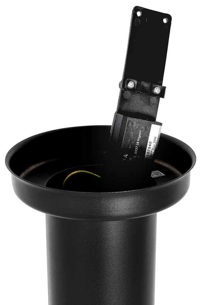 Modern kültéri oszloplámpa fekete 110 cm IP44 - Rox