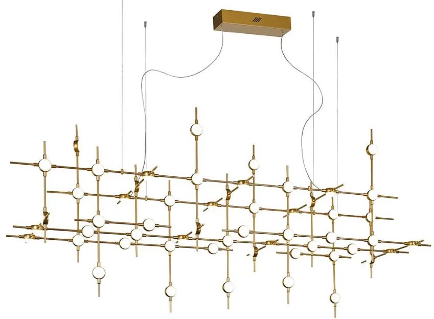 ITALUX MD18001067-55A-GD PROVENZA Modern Led Függesztett Lámpa Fehér, Arany LED IP20