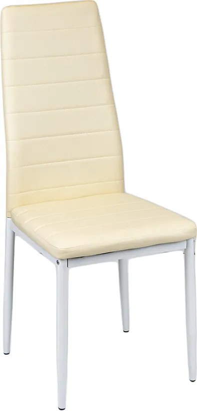 Tino NOVA Étkezőszék bézs textilbőr + fém