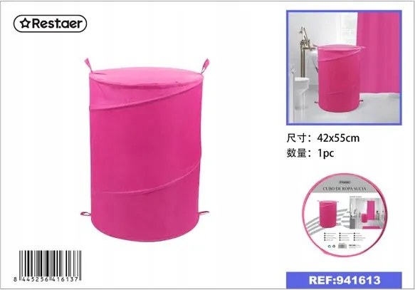 Praktikus Oxford szennyestartó kosár 42x55cm piros színben