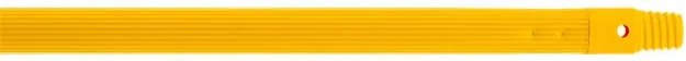 Nyél, menetes, bordázott, alukróm, 140 cm, BONUS HACCP, sárga (KHT1643)