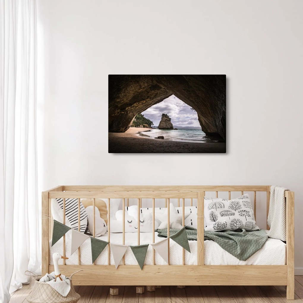 Barlang képe, Új-Zéland (90x60 cm)