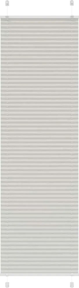 vidaXL pliszírozott redőny világosszürke 55x200 cm szövetszélesség