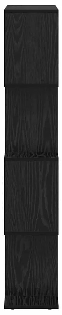 Könyvespolc Fekete 70 x 24 x 129 cm Faanyag