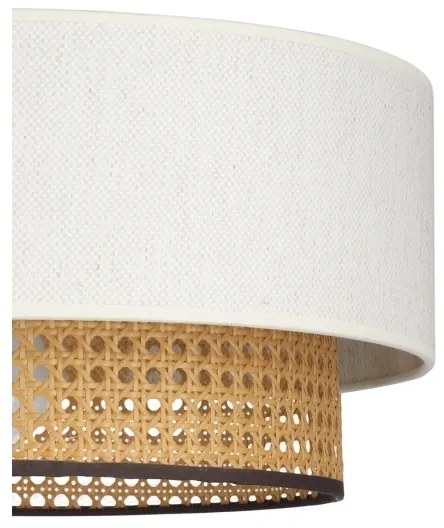 Mennyezeti lámpa NATIA 1xE27/60W/230V, fehér/barna