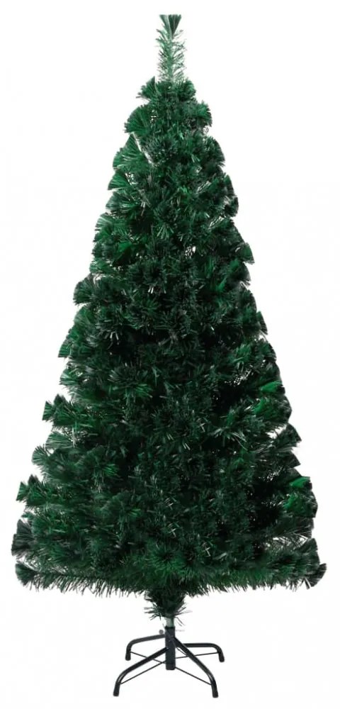 zöld száloptikás műkarácsonyfa állvánnyal 150 cm