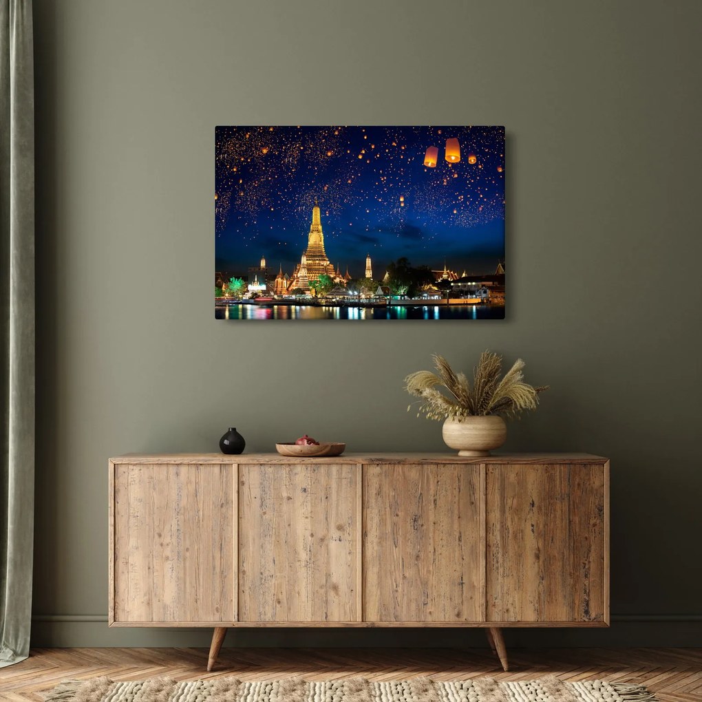 Kép - A boldogság lámpásai, Bangkok (90x60 cm)