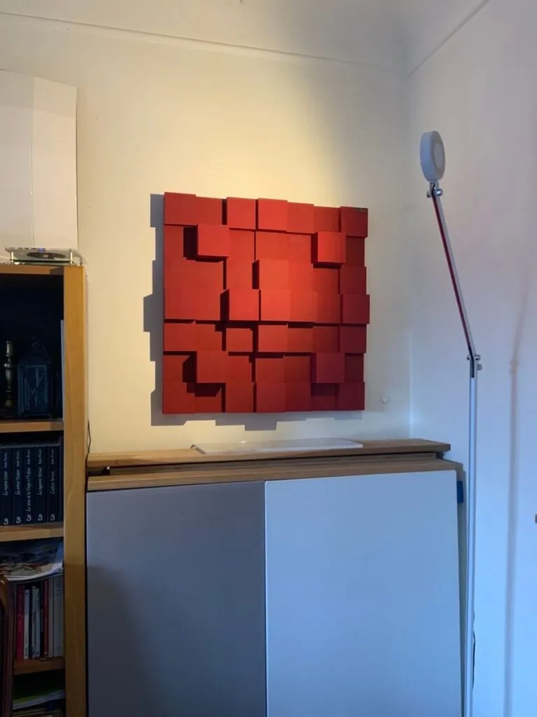 3D Akusztikai Diffúzor 70×70cm - 70cx70x10cm Személyes átvétel.