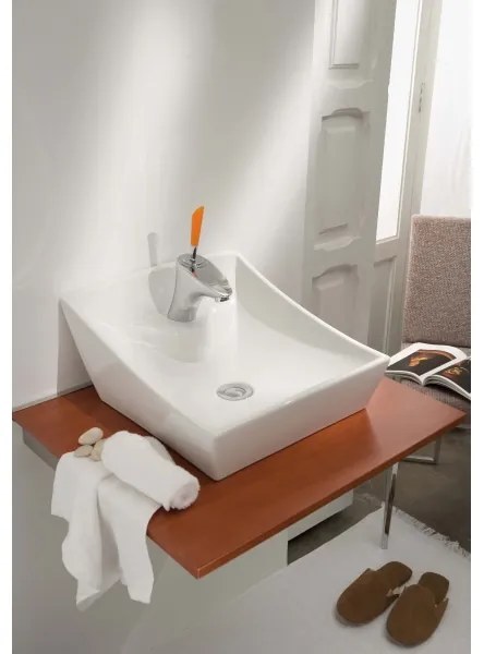 Bathco 4002 - SORIA ráültetett mosdó 40x41 cm porcelán/fehér