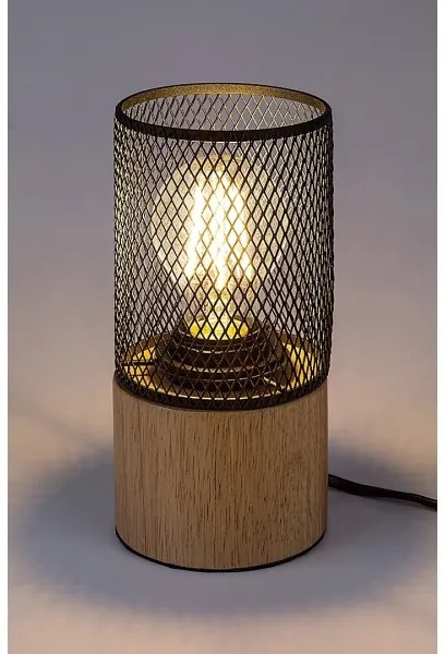 Rabalux 74040 - CALLUM asztali lámpa 1xE27/25W/230V bükk