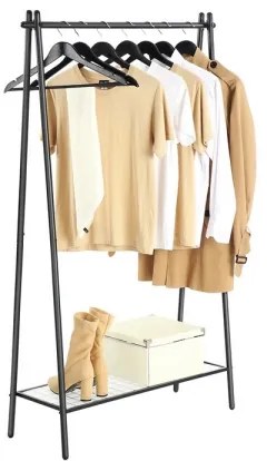 LINEA álló ruhafogas, fekete