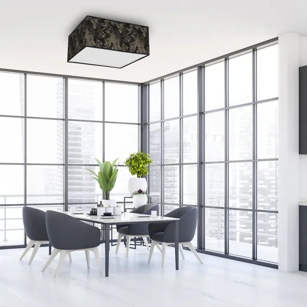 Mennyezeti lámpa SATINO 2xE27/60W/230V fekete/arany