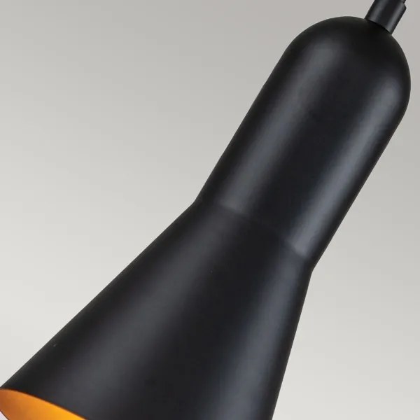 Elstead ETOILE-P-S-MB - Csillár zsinóron ETOILE 1xE27/60W/230V átm. 13,3 cm fekete