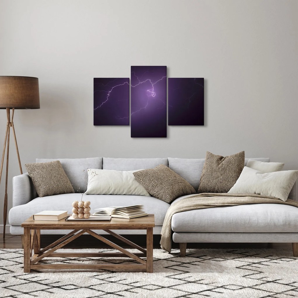 Villámzó égbolt képe (90x60 cm)