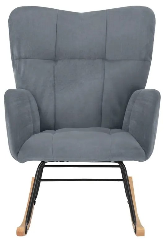 Szürke bársony hintafotel Elza – Støraa