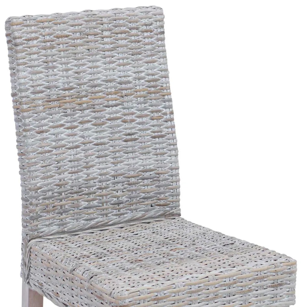 Étkezőszék 2 pcs Fehér Mosás 45 x 54 x 93 cm Tömör Mahagóni Fa