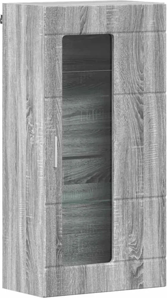 vidaXL Fából Készült Szekrény Szürke Sonoma 50 x 29 x 100 cm Faanyag
