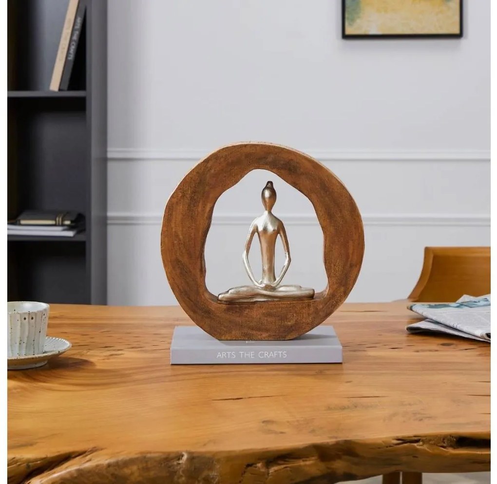 Eglo 427414 - Dekoráció KEMAMAN 27,2x28,5 cm fa/gyanta