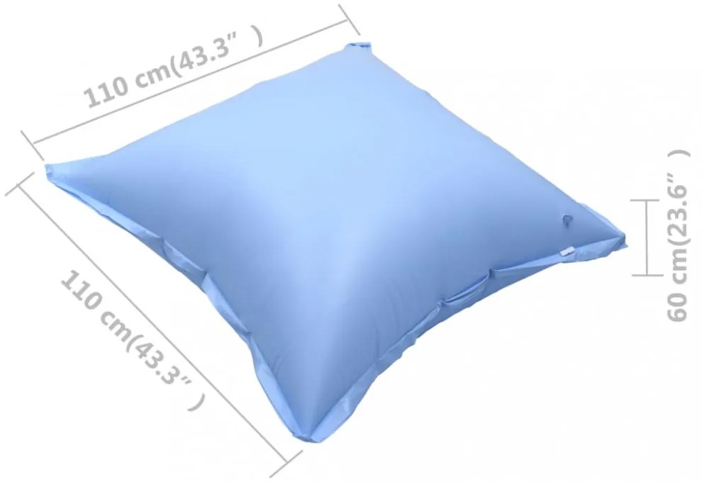 4 db felfújható PVC párna talaj feletti medencetakaróhoz