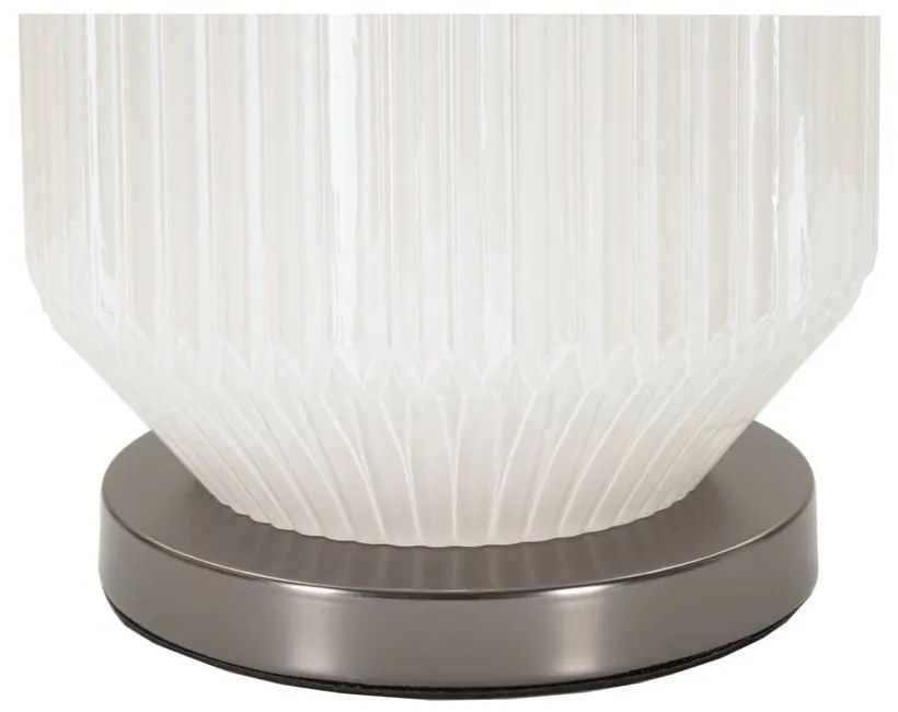 Szürke asztali lámpa textil búrával (magasság 65 cm) Brighty – Mauro Ferretti