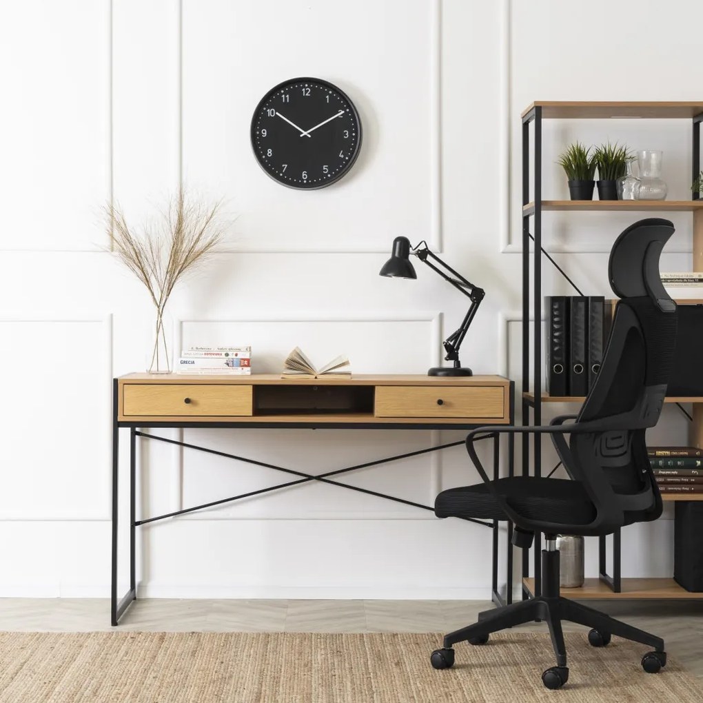 Asztal REX 2 180-240 cm Biały márvány/Dąb P3