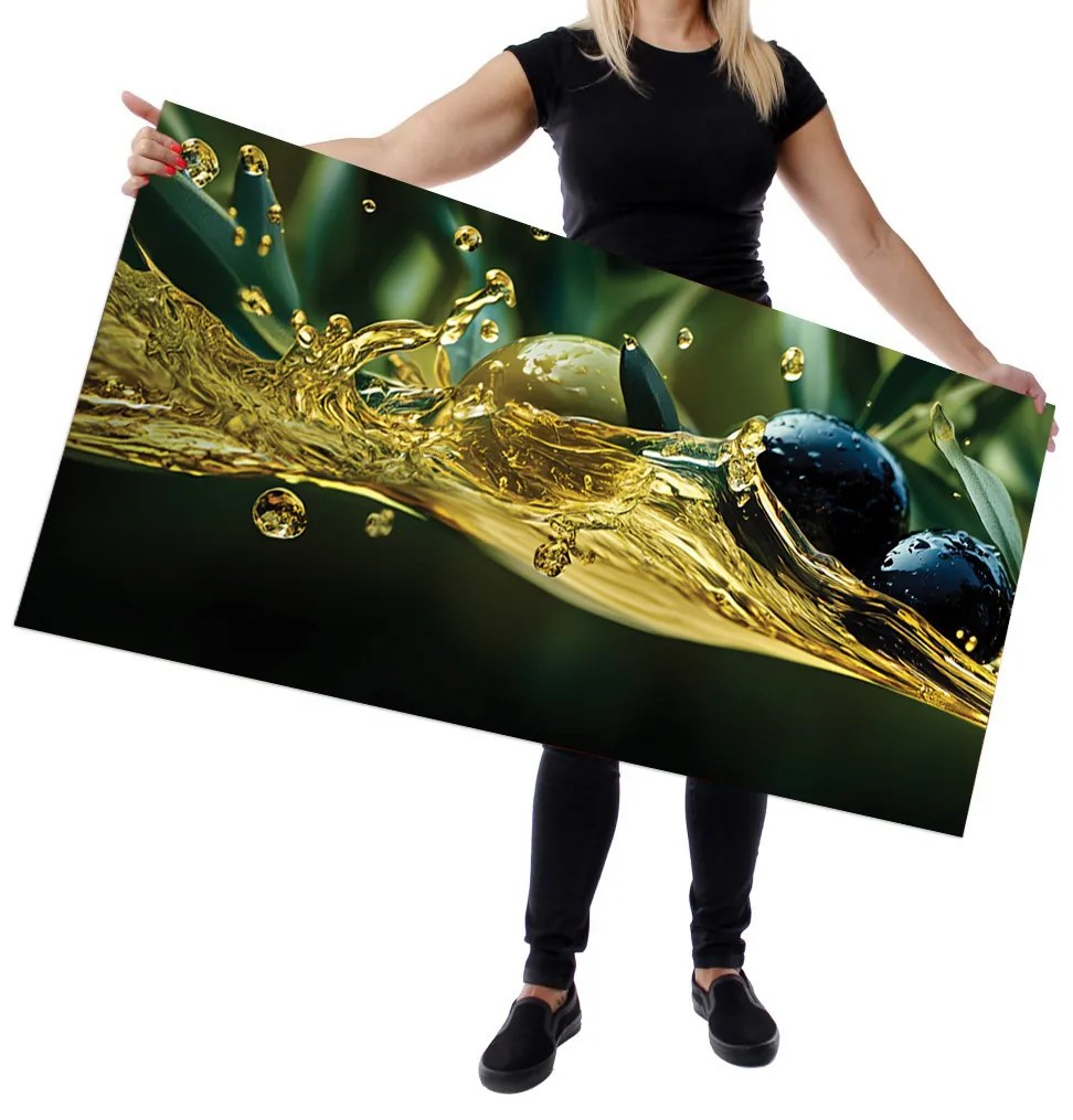 Wallplex konyhahátfal Zamatos Oliva (Méret: 60x300)
