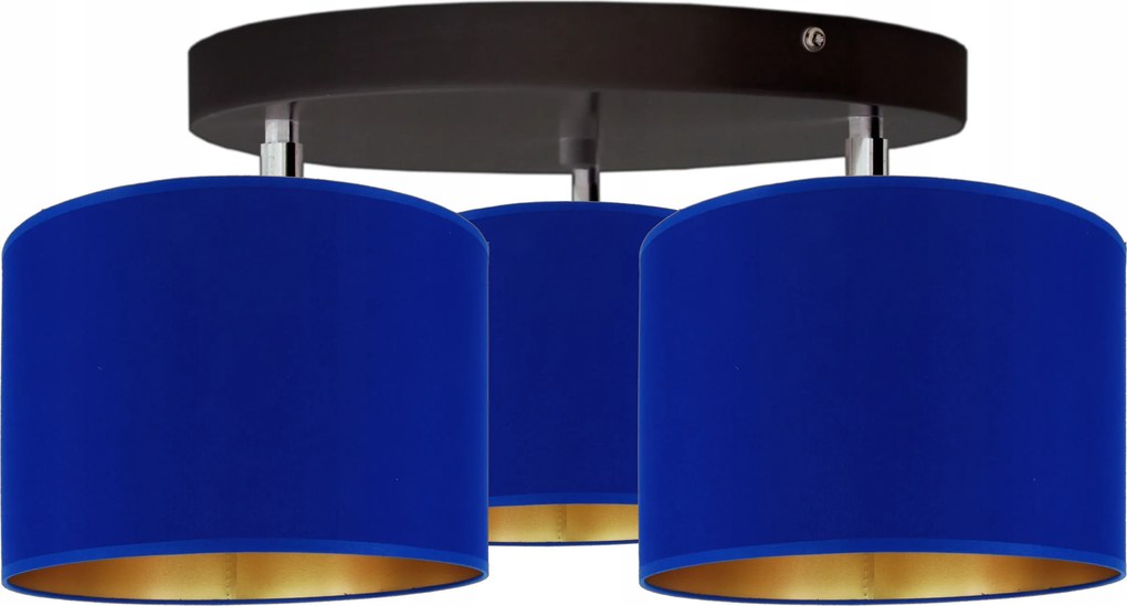 Modern, függő mennyezeti lámpa, kék búzavirág színű lámpabúrával, 20 cm, Led Újdonság