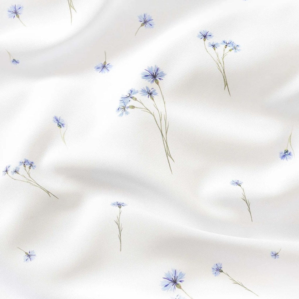 Goldea ovális teflonos terítő - kék búzavirág 140 x 220 cm