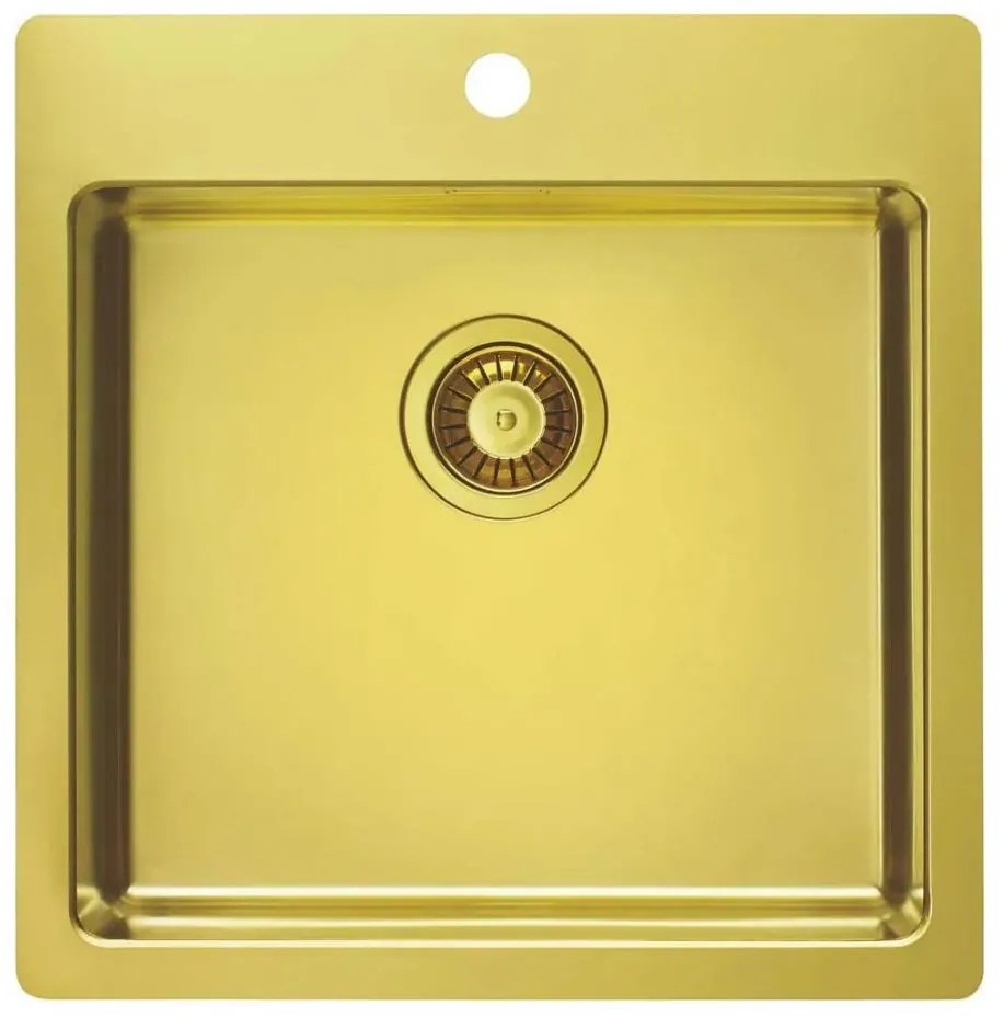 ALVEUS 1106867 - Mosogató PURE 52,5x51,5 cm monarch arany