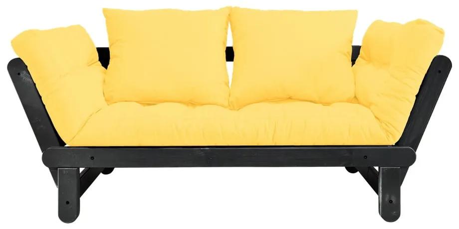 Beat Black/Yellow kinyitható kanapé - Karup Design