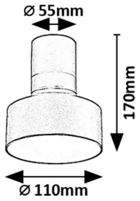 Rabalux 71321 - OVIDIA LED mennyezeti lámpatest LED/10W/230V 3000K fekete