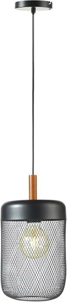 Aca Lighting függeszték 1XE27 fa+fekete fém ÁTM20XM154CM Parot TF501