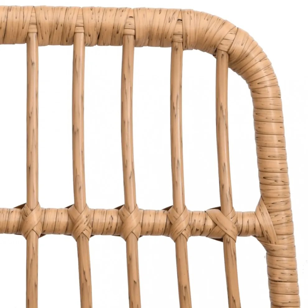 2 db polietilén rattan kerti szék 48 x 62 x 84 cm