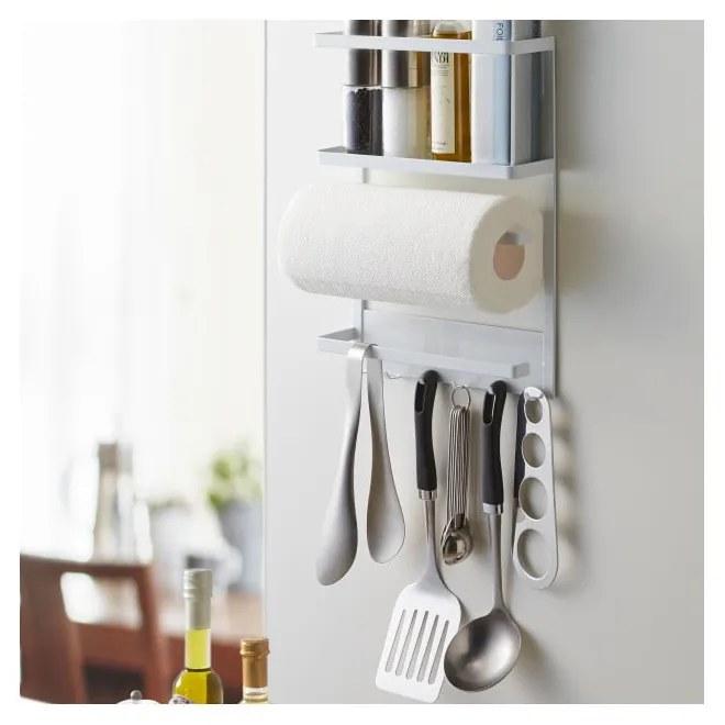 Tower Magnetic Side Rack fehér nagyméretű mágneses tartó - YAMAZAKI