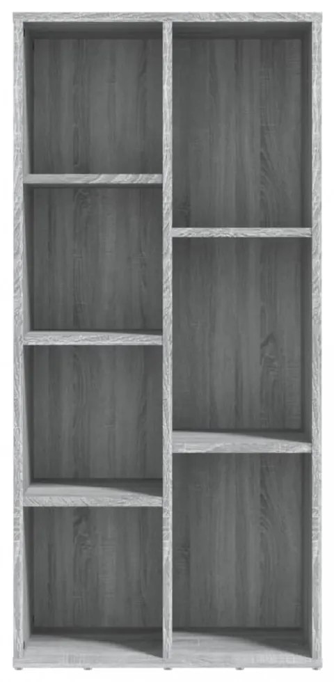 szürke sonoma színű könyvszekrény 50 x 25 x 106 cm