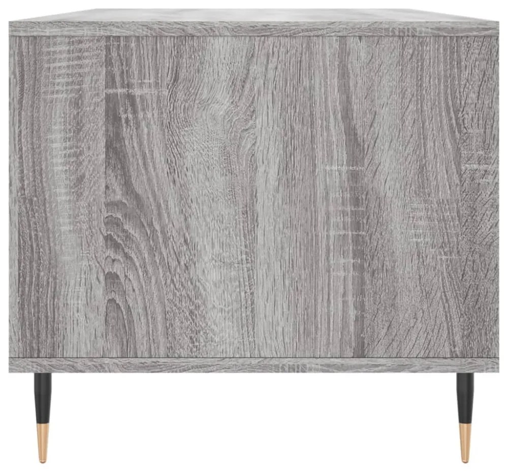 szürke sonoma szerelt fa dohányzóasztal 90x49x45 cm