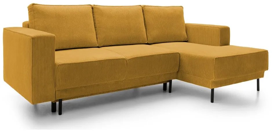 Sarokkanapé Rodriguez mini (J) (mustár + fekete). 1099144