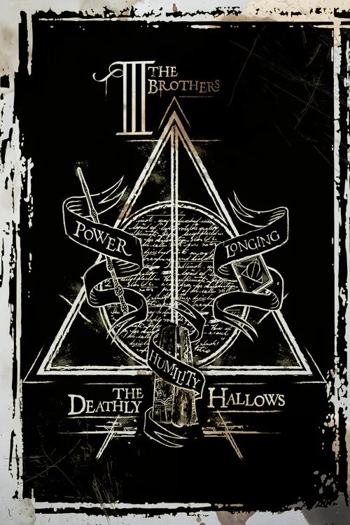 Művészi plakát Harry Potter - Deathly Hallows Graphic