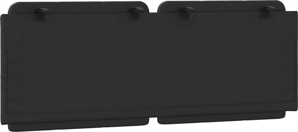 fekete műbőr fejtámla párna Zadar 137 cm