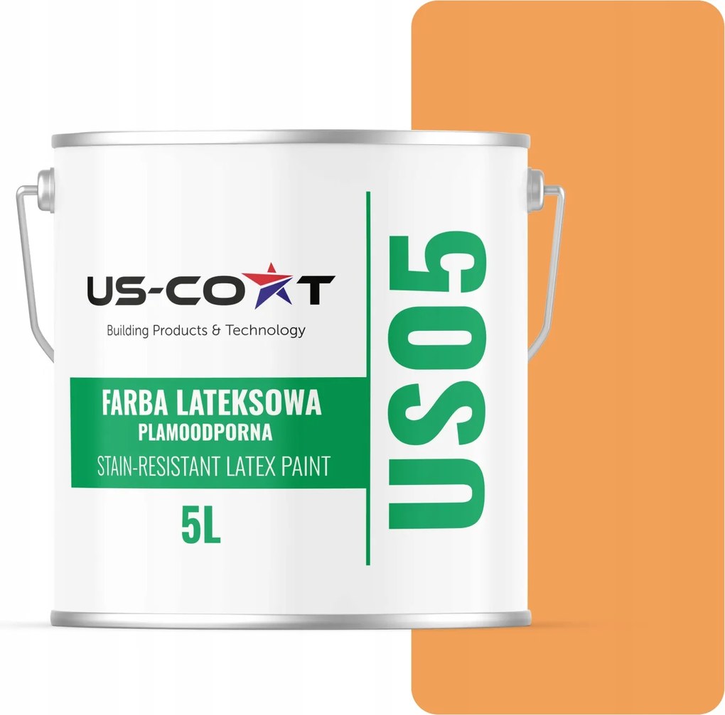 Latex Festék Foltálló Narancssárga Szín H5944 5L Matt Mennyezeti Falfesték