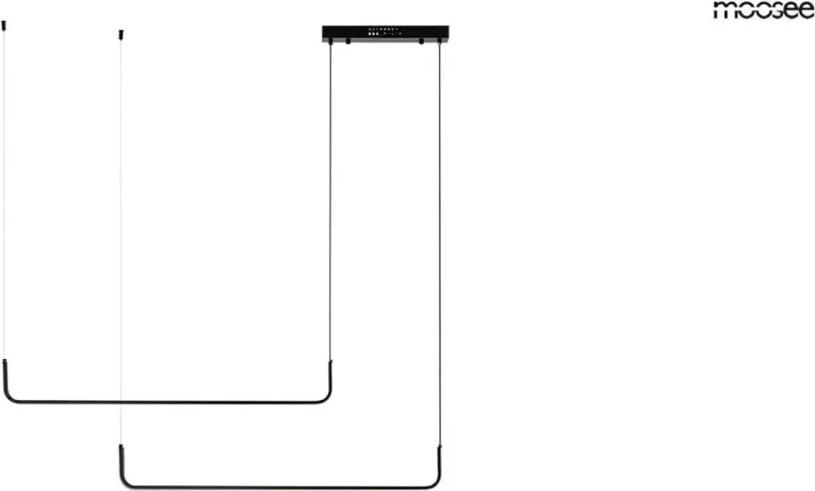 KING HOME MSE010100329 SHAPE Modern Led Függesztett Lámpa Fekete LED IP20