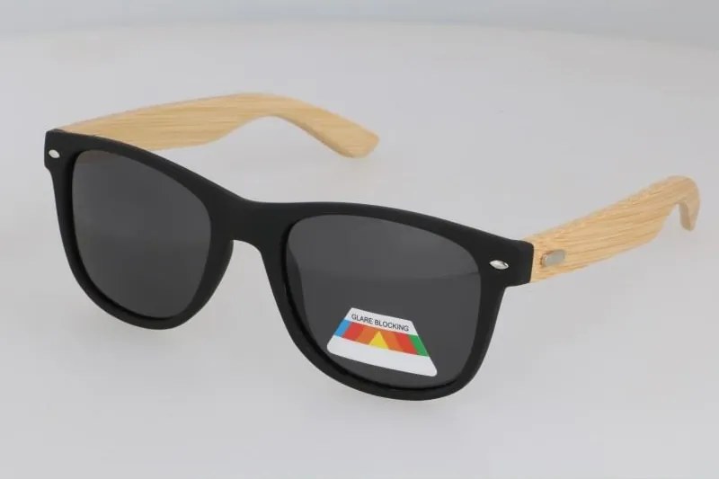 Fekete fa hatású tükrös „Wood 2” napszemüveg