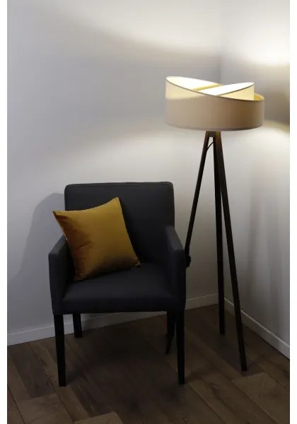 Állólámpa GALAXY 1xE27/60W/230V bézs/wenge