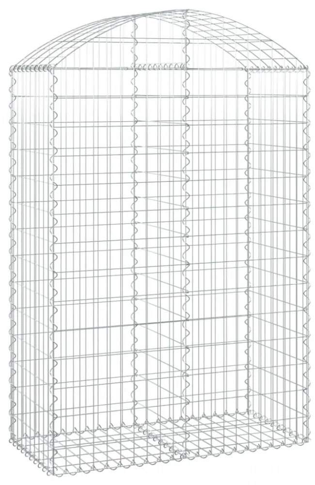 íves horganyzott vas gabion kosár 100x50x140/160 cm