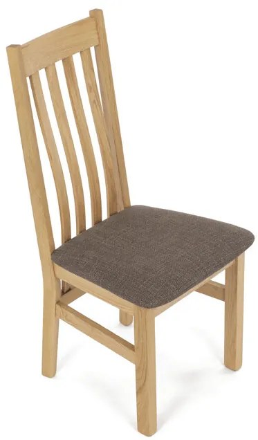 Tömör Tölgy Étkezőszék Barna Párnázott Üléssel. C-2100