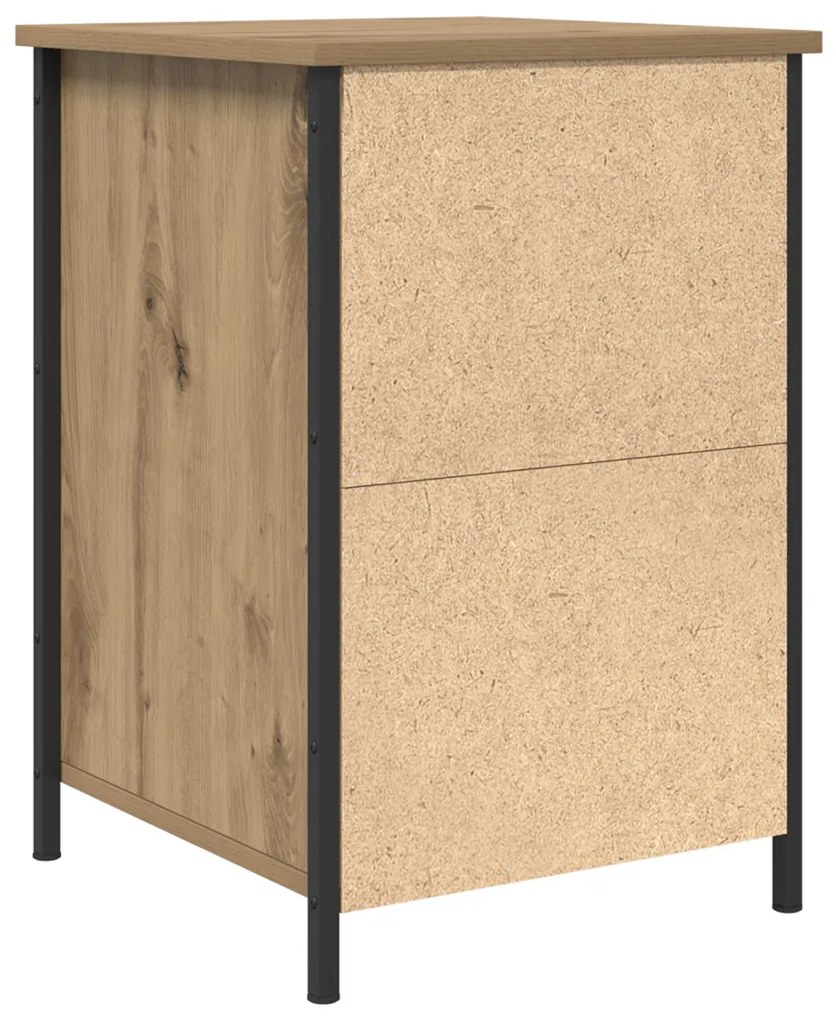 Éjjeliszekrény 2 pcs kézműves tölgy 40 x 42 x 60 cm Faanyag