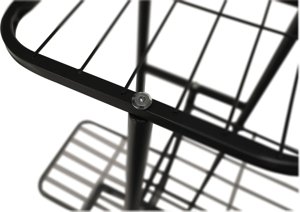 Fém állvány a virágokra, sötétszürke, BAMIR TYP 1